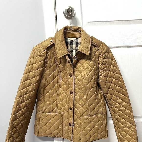 Burberry Quilted Jacket  Taupe or Brown - Picture 6 of 9